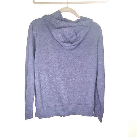 Columbia Full-Zip Hoodie Large Navy Blue Light Blue Design 💙 - Picture 4 of 4